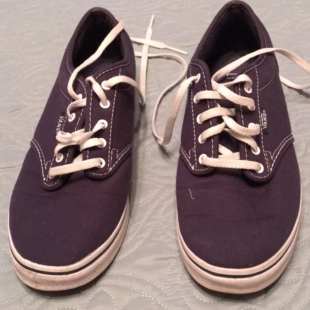 Blue Van sneakers.  Woman’s